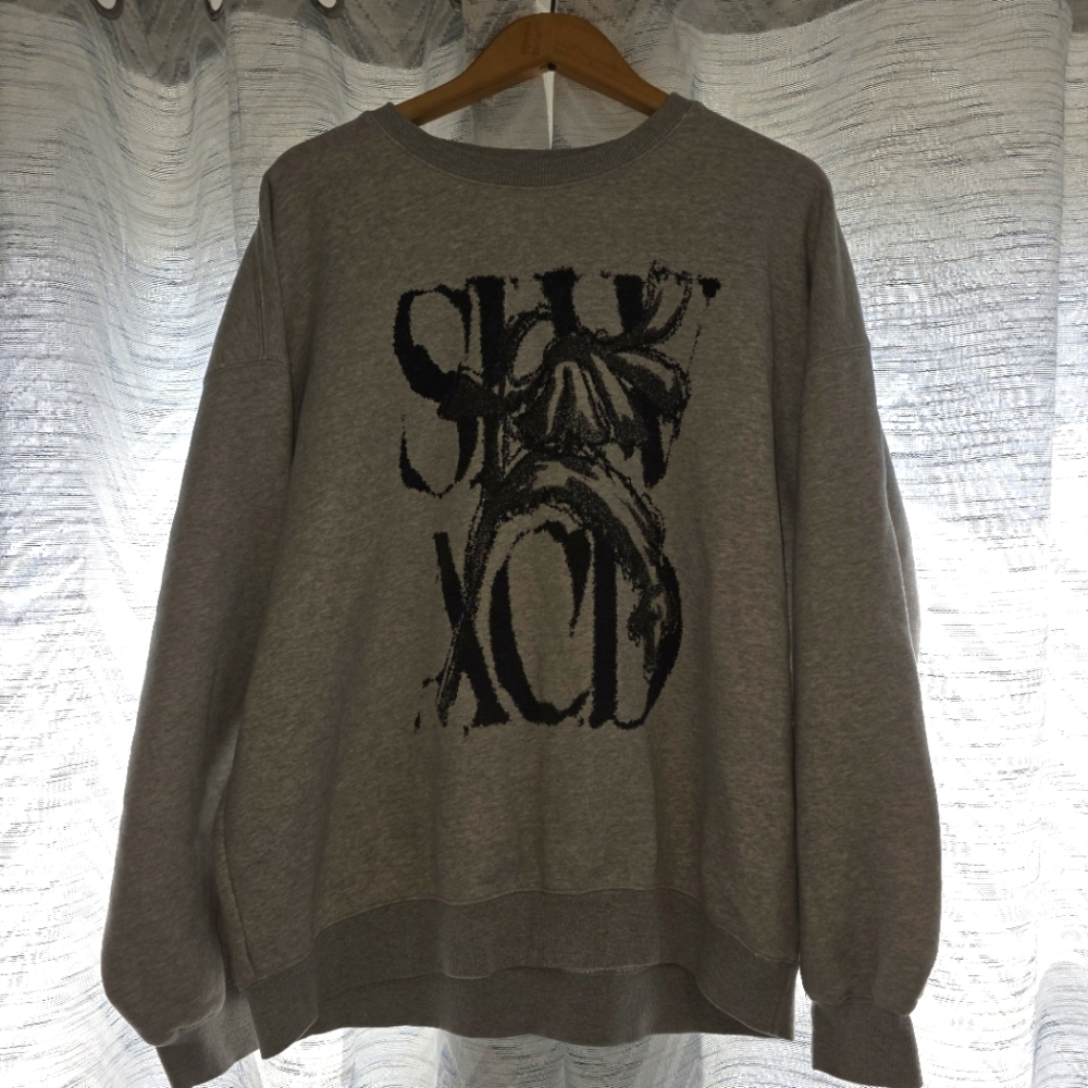 Slow Acid Grey Graphic Sweatshirt